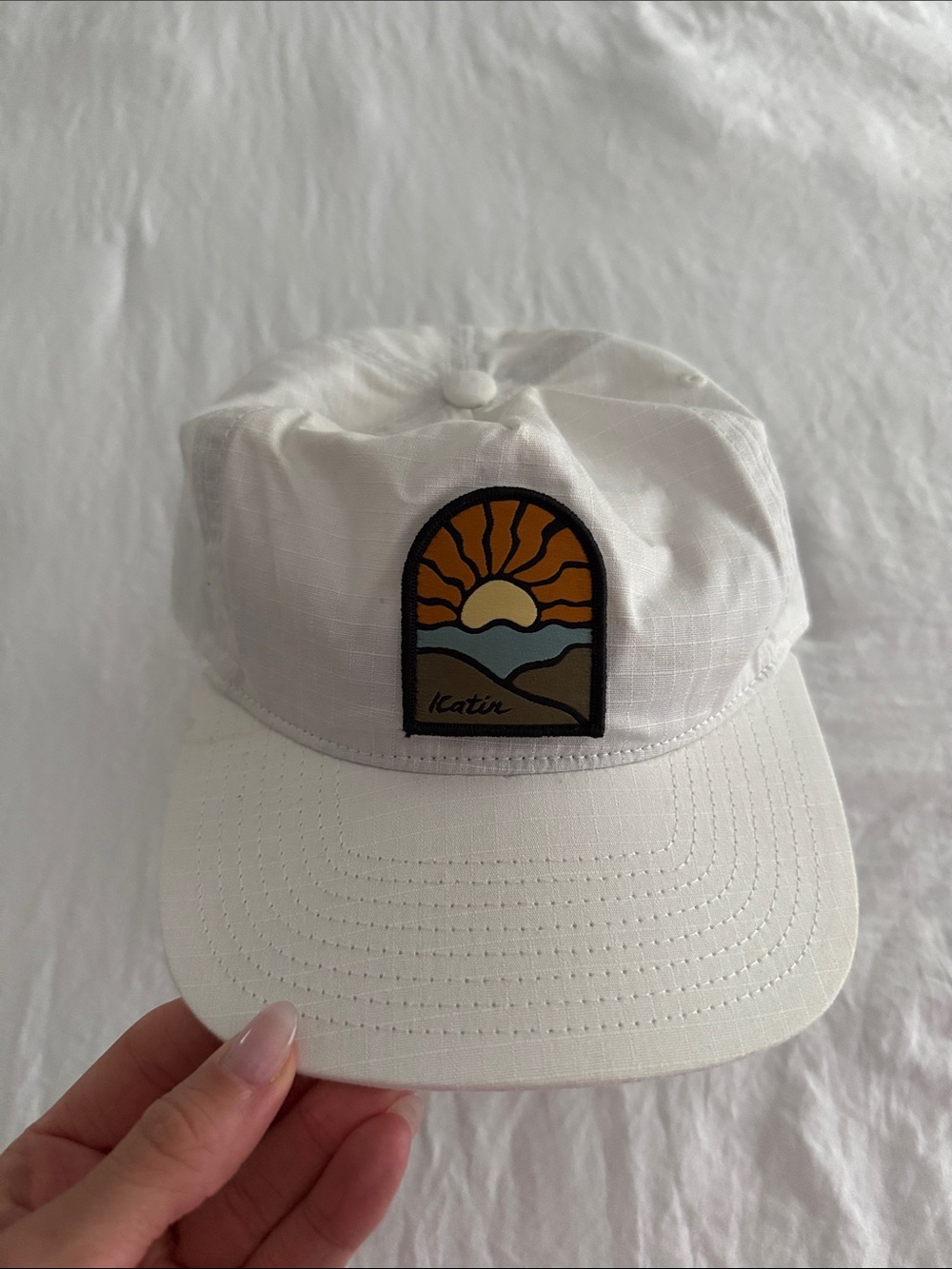 Katin White Kids Sunrise Patch Hat